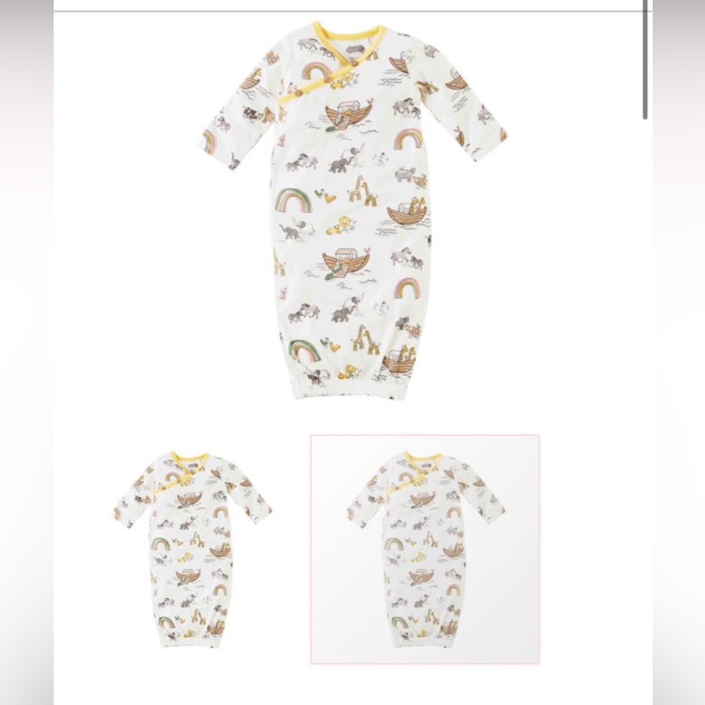 Noah’s Ark Infant Sleeper Gown by Mud Pie